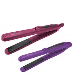 Nicka K New York #TBXXX Tyche Balck Plus+ Combo Ceramic Flat Iron 1\/2\" + 1\" with Heat Protector 2oz