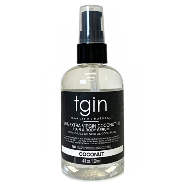 Tgin 100% Extra Virgin Coconut Oil Hair & Body Serum 4oz