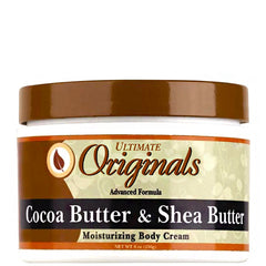 Ultimate Organics Cocoa Butter & Shea Butter Moisturizing Body Cream 8oz