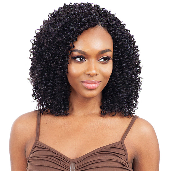 Naked 100% Human Hair Crochet Braid - PRE LOOP TYPE WATER CURL 16