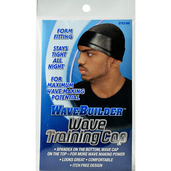 Wave Builder Wave Training Cap Style 685 Black