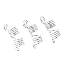 WIGO Collection Hair Accessories Braid Ring - SPIRAL 3PCS (CTG6 - SILVER)