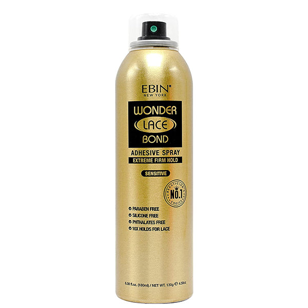 Ebin New York Wonder Lace Bond Adhesive Spray Extreme Firm Hold 6.08oz - Sensitive